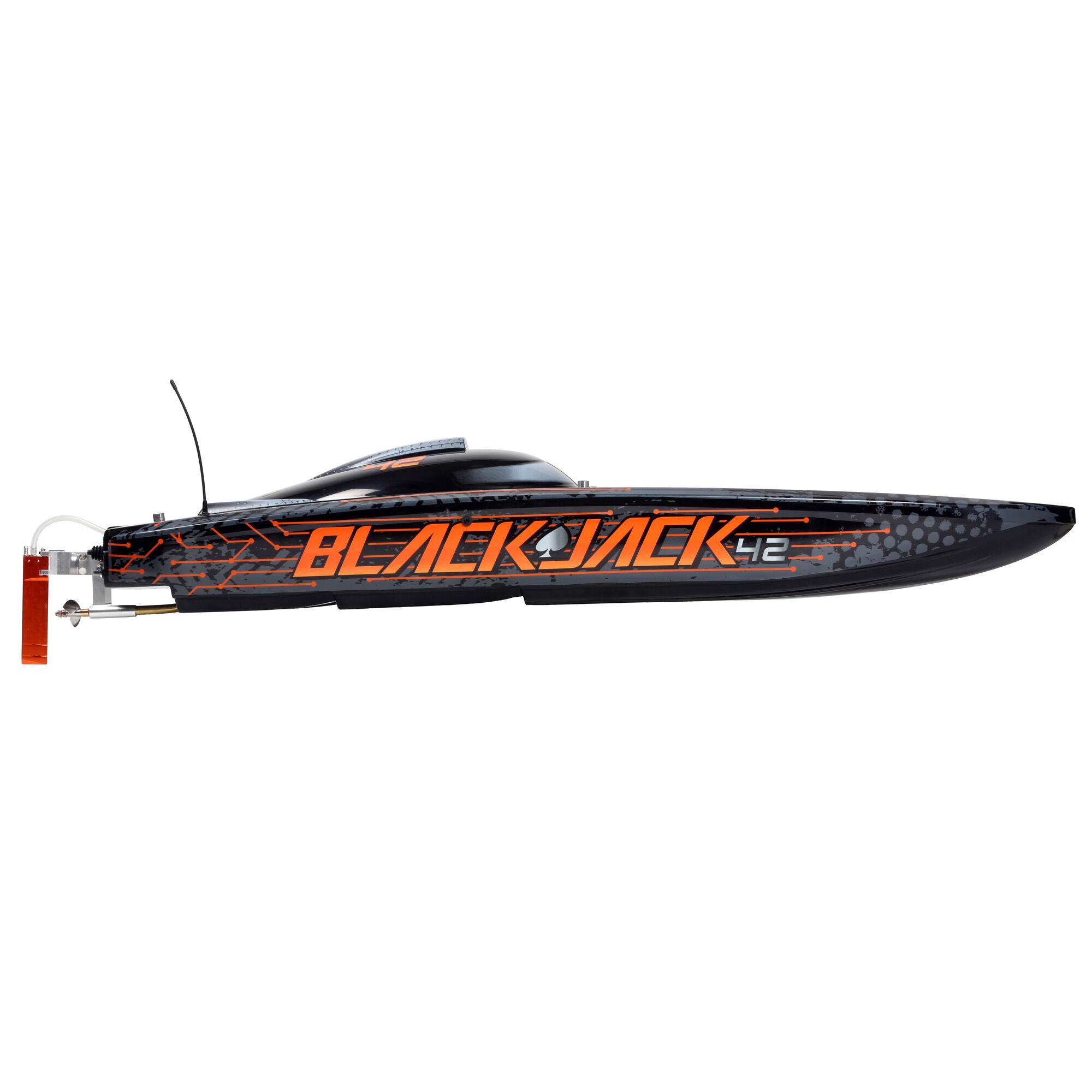 Blackjack 42" 8S Brushless Catamaran RTR: Black/Orange