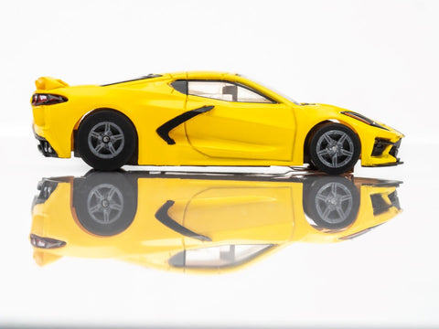 Corvette C8, Accelerate Yellow, HO Scale Slot Car