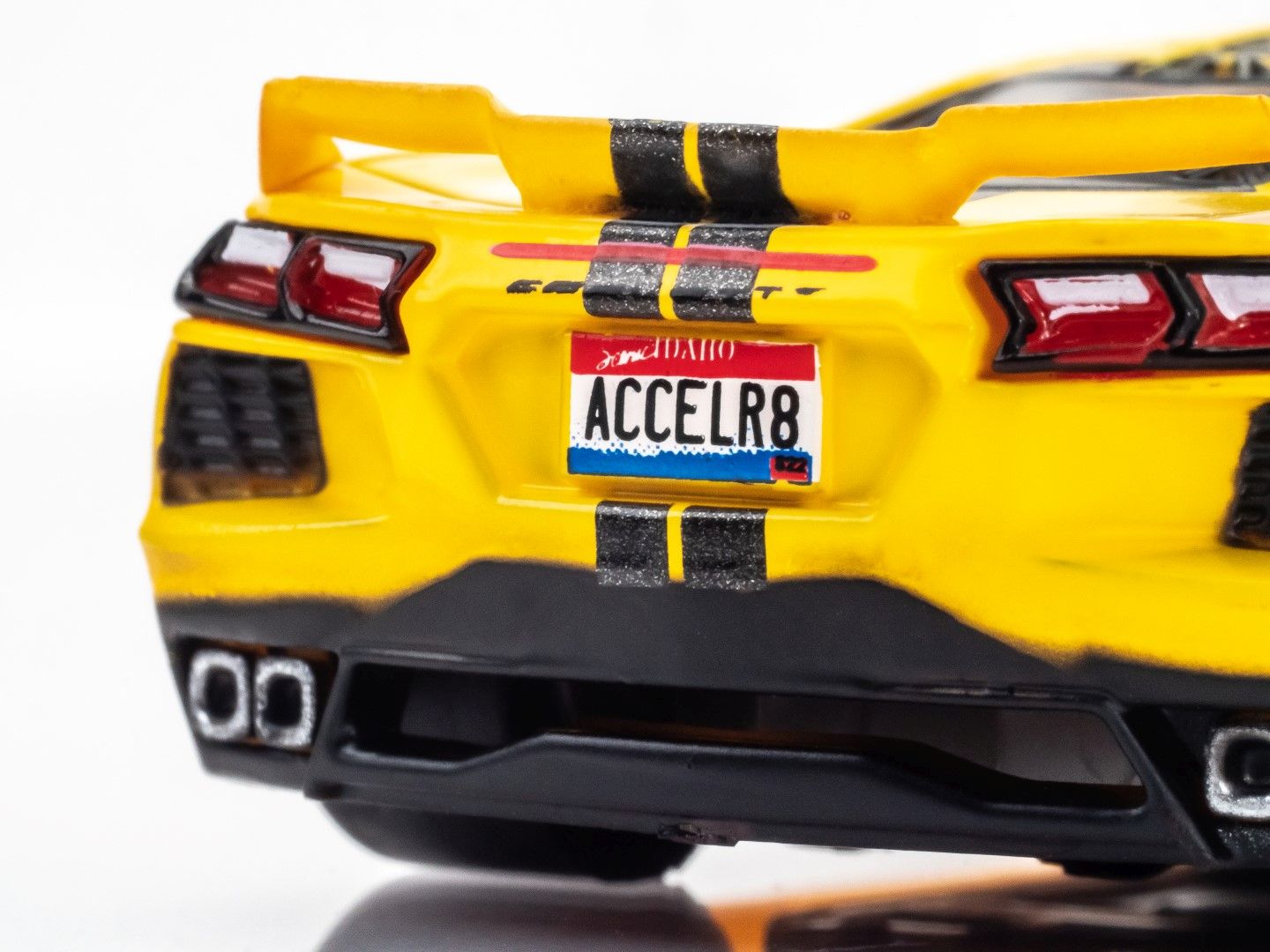 Corvette C8, Accelerate Yellow, HO Scale Slot Car