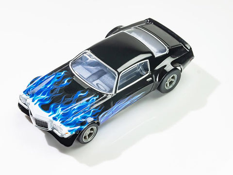 1973 Camaro Wildfire, Black/Blue, HO Scale Slot Car