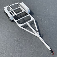 1/10 Scale Fully Adjustable Metal Boat Trailer with LED Lights (White) - H y p e z   RC