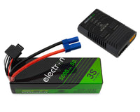 EcoPower Intelligent 3S 5000mAh EC5 LiPo Battery/"Electron Mini" Charger Bundle (Arrma™/Losi™ 3S vehicles & SCX6)