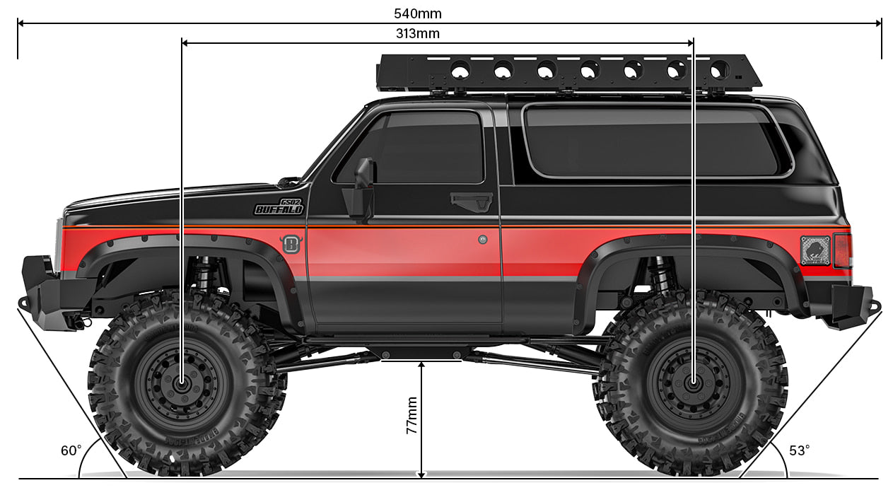 1/10 GS02F Buffalo TS Scale Crawler Kit