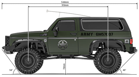 1/10 GS02F Military Buffalo TS Scale Crawler Kit