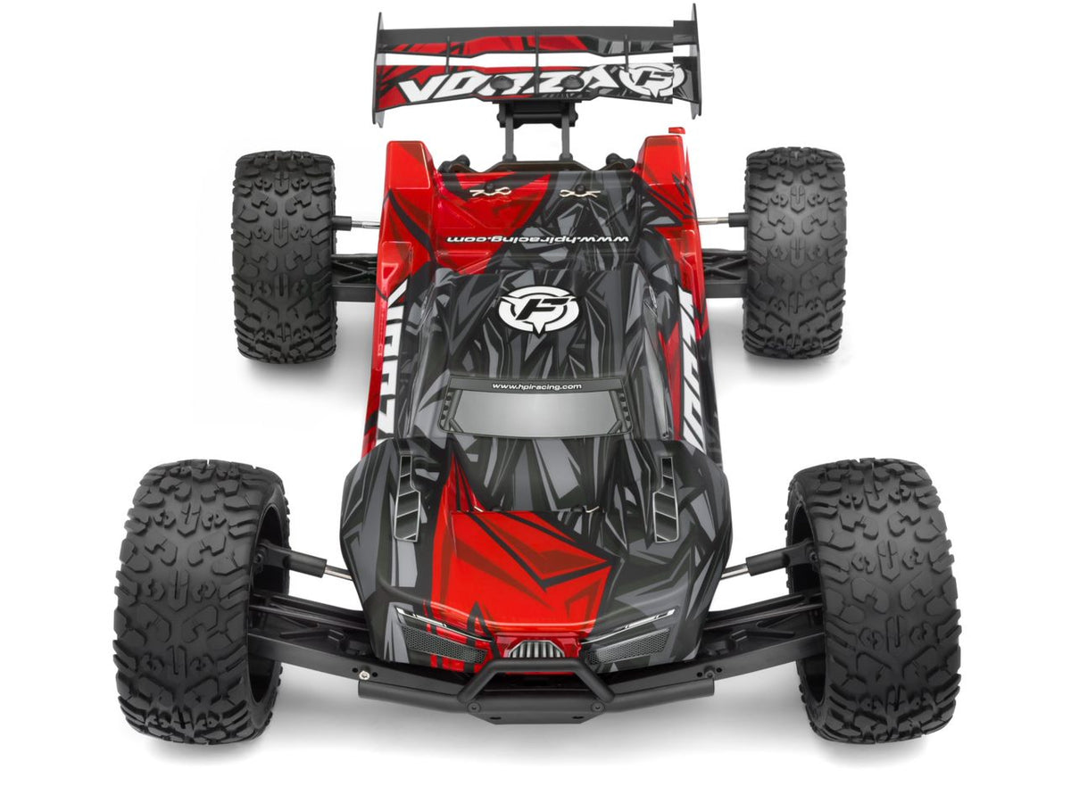 Vorza Flux Truggy, 1/8 Scale 4WD RTR Brushless w/2.4GHz Radio System, Red