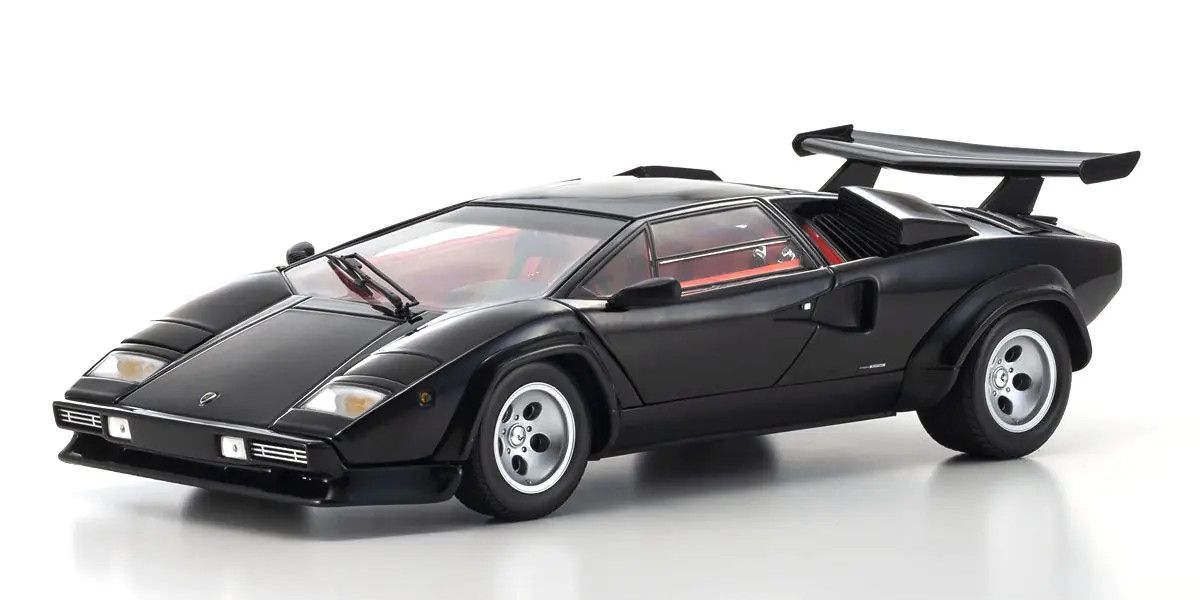 1/18 Scale Lamborghini Countach LP5000 Quattrovalvole Black Model Diecast Car