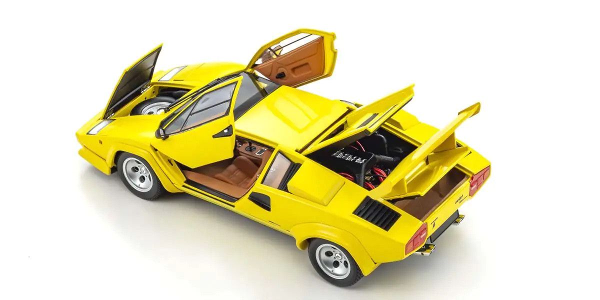 1/18 Scale Lamborghini Countach LP5000 Quattrovalvole Black Model Diecast Car