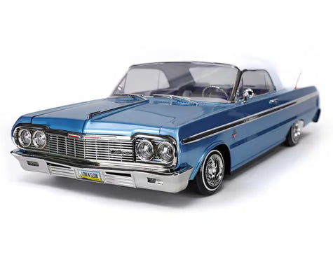Redcat SixtyFour Chevrolet Impala 1/10 RTR Scale Hopping Lowrider (Blue/White) w/2.4GHz Radio - H y p e z   RC