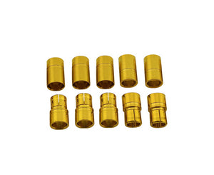 8mm Gold Plated Banana Plugs, Male & Female (5 pair) - H y p e z   RC