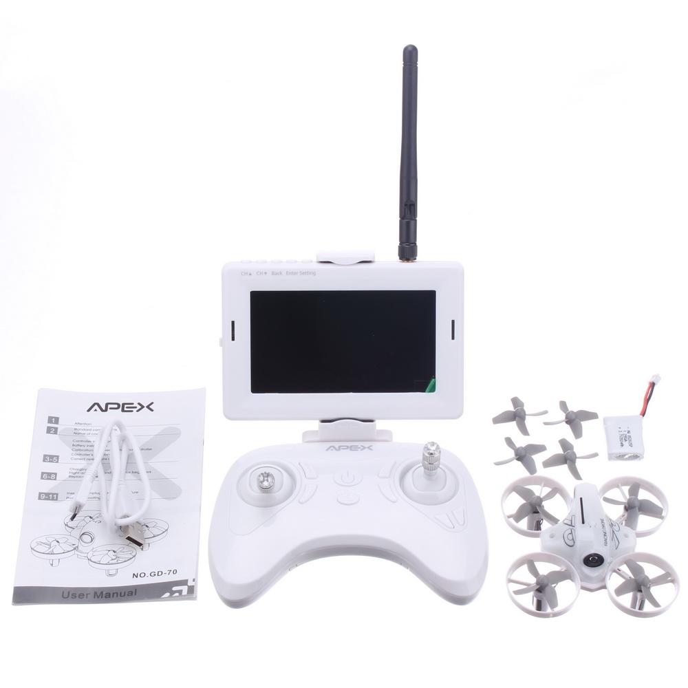 Apex GD-70 Ready to Fly FPV Drone Radio Monitor Combo - H y p e z RC