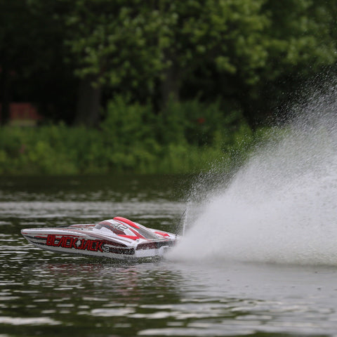 Blackjack 42" 8S Brushless Catamaran RTR: White/Red