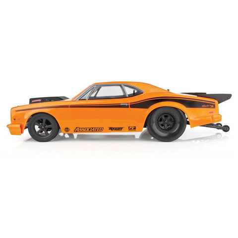 DR10 Drag Race Car, 1/10 Brushless 2WD RTR, w/ LiPo Battery & Charger, Orange - H y p e z RC
