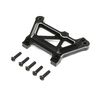 LOS351018 Front Top Plate, Aluminum, Black: DBXL-E 2.0 - H y p e z RC