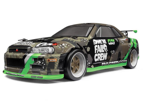 Micro RS4 Drift Fail Crew Nissan Skyline R34 GT-R RTR Ready To Run w/ Battery & Charger - H y p e z RC