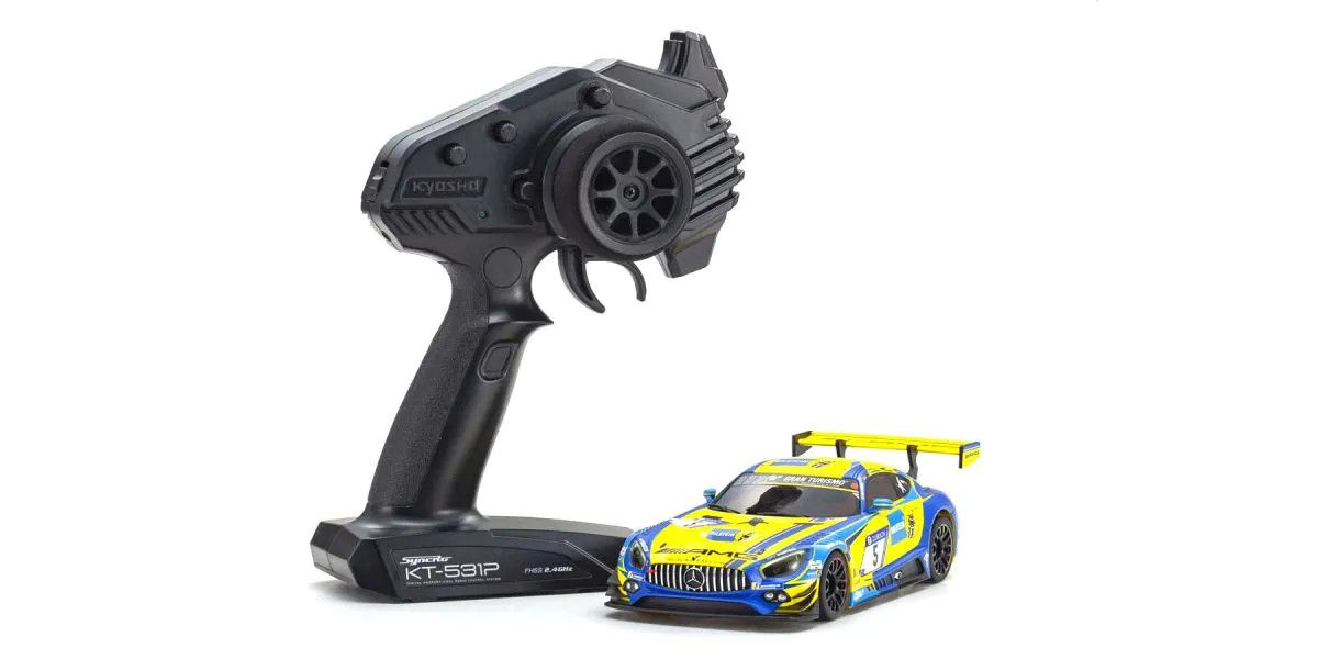 MINI-Z RWD Mercedes-AMG GT3 Blue/Yellow - H y p e z RC