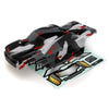 Quantum+ XT Prepainted Body (Grey/Red) - H y p e z RC