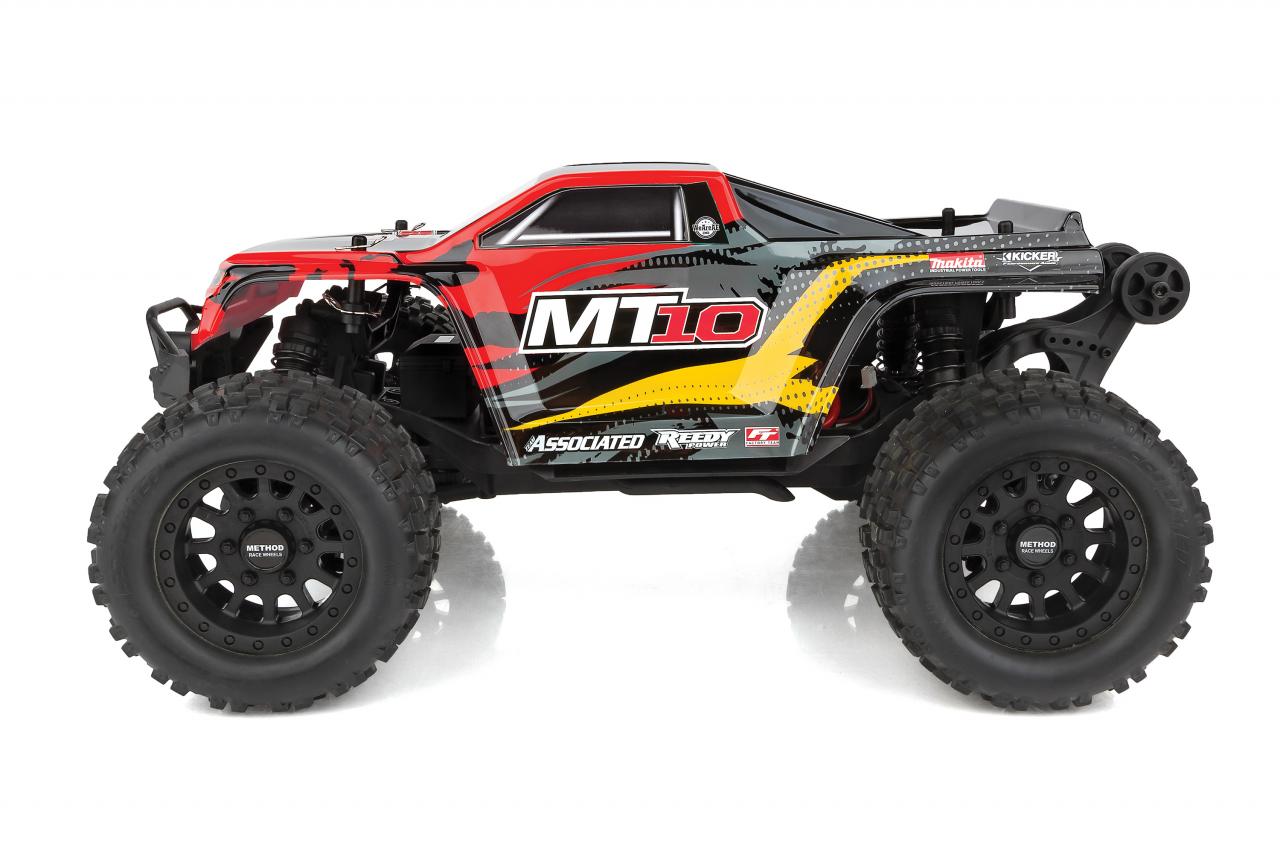 RIVAL MT10 1/10 Scale RTR Electric Brushless 4WD Monster Truck V2, Red, LiPo Combo - H y p e z RC