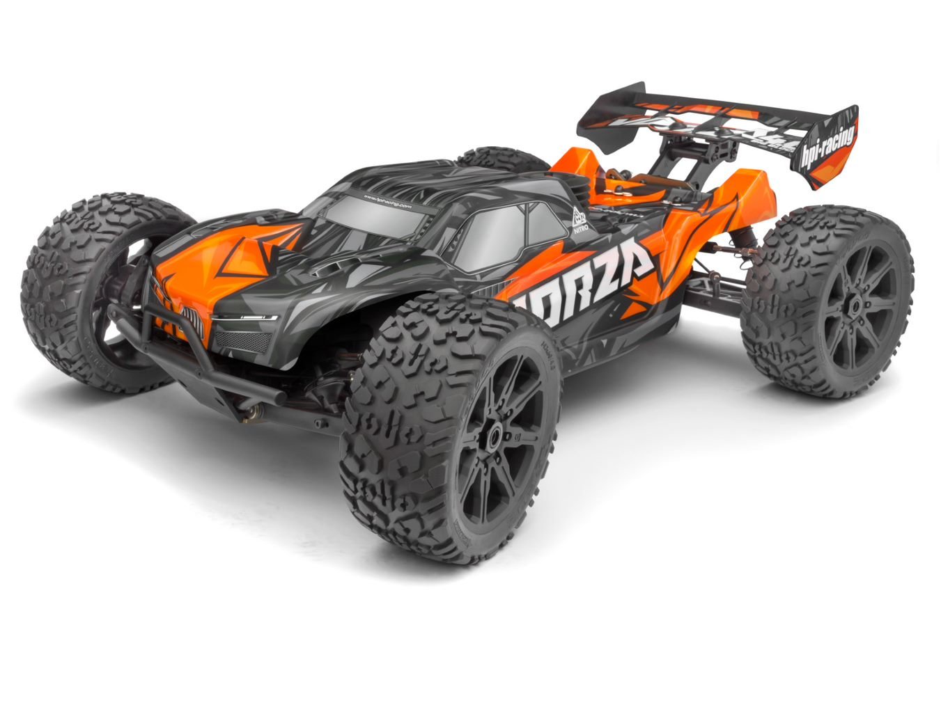 Vorza 4.6 Big Block Nitro Truggy RTR, 1/8 Scale 4WD, w/ 2.4Ghz Radio System, Orange - H y p e z RC