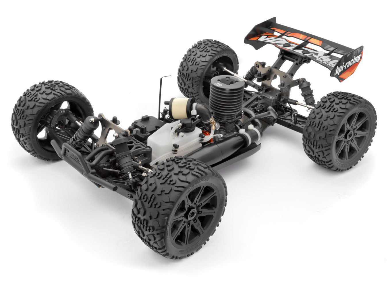 Vorza 4.6 Big Block Nitro Truggy RTR, 1/8 Scale 4WD, w/ 2.4Ghz Radio System, Orange - H y p e z RC